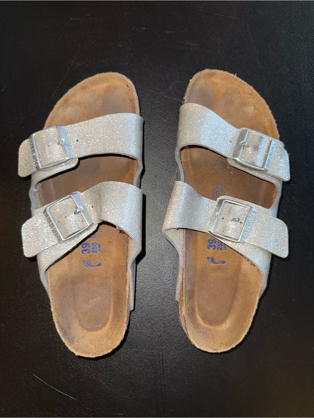 Glitter Double-Buckle Birkenstock Sandals